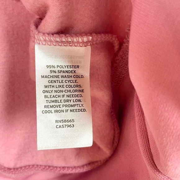 ⭐️NEW Abound Pink Bloom Mock Neck Long Sleeves Cropped Pullover Sweatshirt Top S - Picture 8 of 8